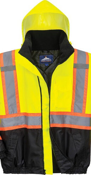 Hi-Vis Contrast Tape Bomber Jacket