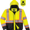 Hi-Vis 2-in-1 Contrast Tape Bomber Jacket US367