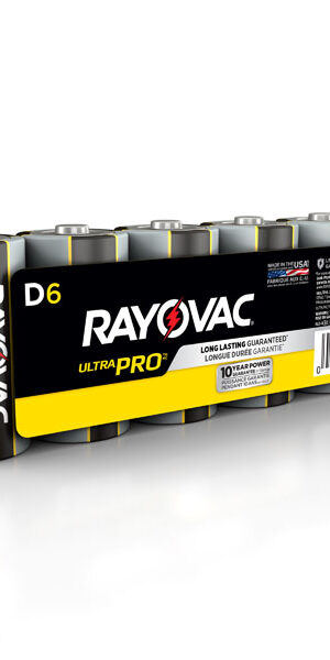 RAYOVAC-Alkaline D Size Shrink 6 pack