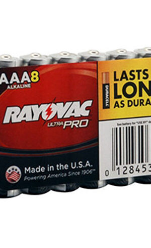 RAYOVAC-Alkaline AAA Size Shrink 8 pack