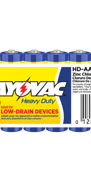 RAYOVAC-Heavy Duty AA Size Shrink 8 pack