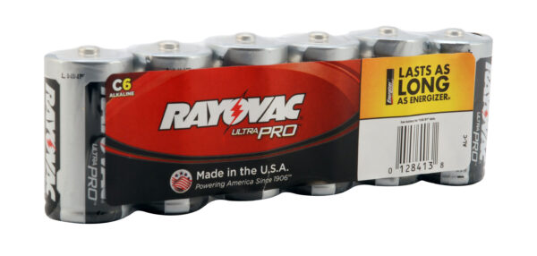 RAYOVAC-Alkaline C Size Shrink 6 pack