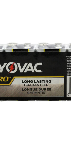 RAYOVAC-Alkaline 9V Size Shrink 6 pack